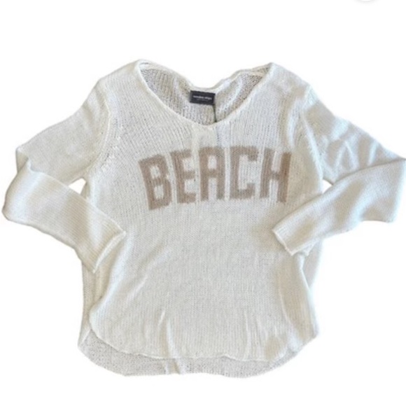Light Weight Cotton V-Neck Beach Sweater